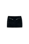 Alexander Wang black 黑色气泡纹理天鹅绒迷你半身裙