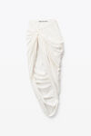alexander wang asymmetrical skirt in silky jersey off white