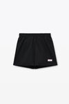 Alexander Wang black cotton relaxed-fit short