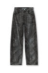 Alexander Wang washed black distressed crystal hotfix jeans