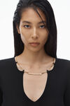 Alexander Wang black kurzes hemd mit logo-namensschild
