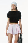 Alexander Wang black logo-embossed ribbed chenille sweater