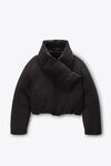 Alexander Wang black ブラック パファーコート 取外し可能なスカーフ付き
