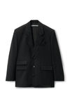 Oversized Logo-Embroidered Blazer