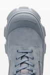 alexander wang storm combat boot in suede/rubber tradeswind