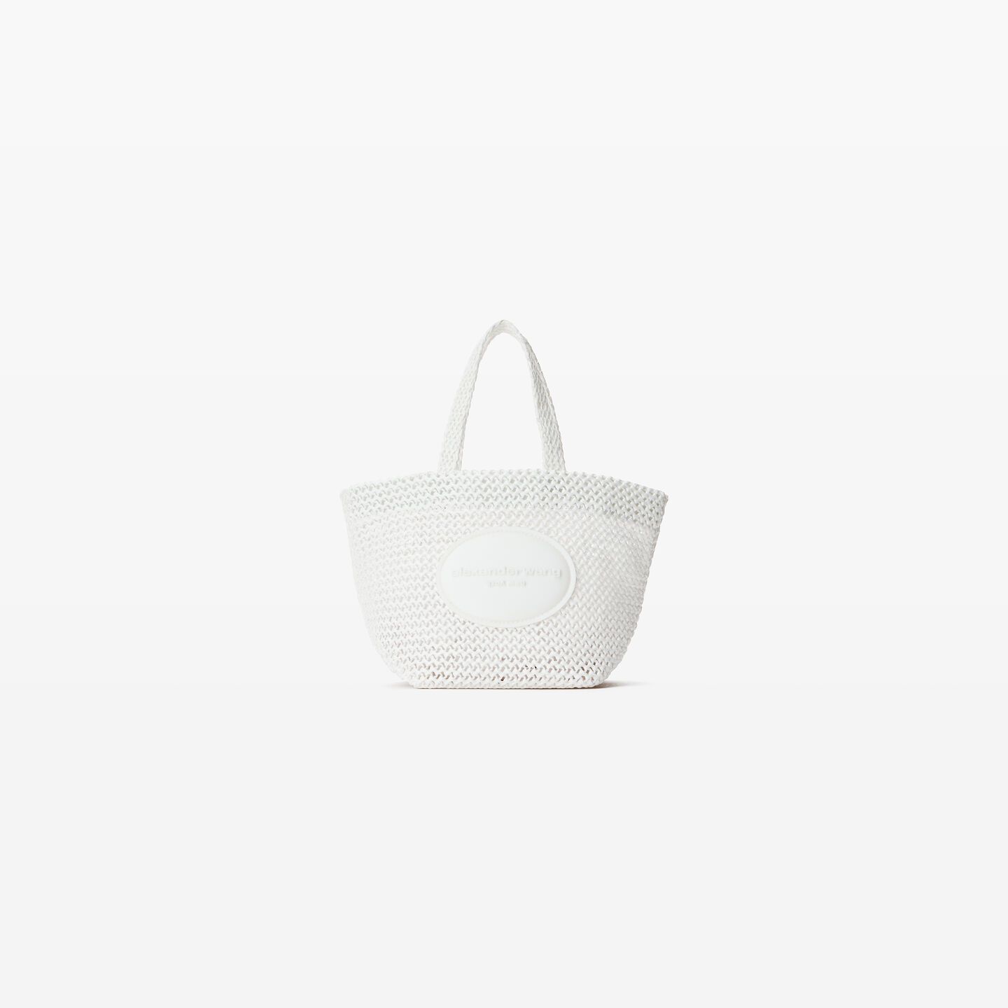 Alexander Wang Small Punch Tote In Off White