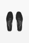 Alexander Wang black lina 珠链网眼布平底鞋