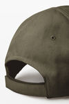 Alexander Wang washed army grey logo baseball cap
