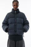 Alexander Wang washed graphite graphite matte nylon puffer jacket