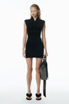 Alexander Wang black compact sporty minidress