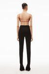 alexander wang 弹力缎面精裁紧身裤 black