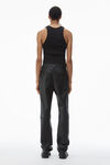 Alexander Wang black primal 羔羊皮修身长裤