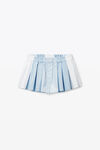 Alexander Wang oxford blue multi cotton oxford boxer short