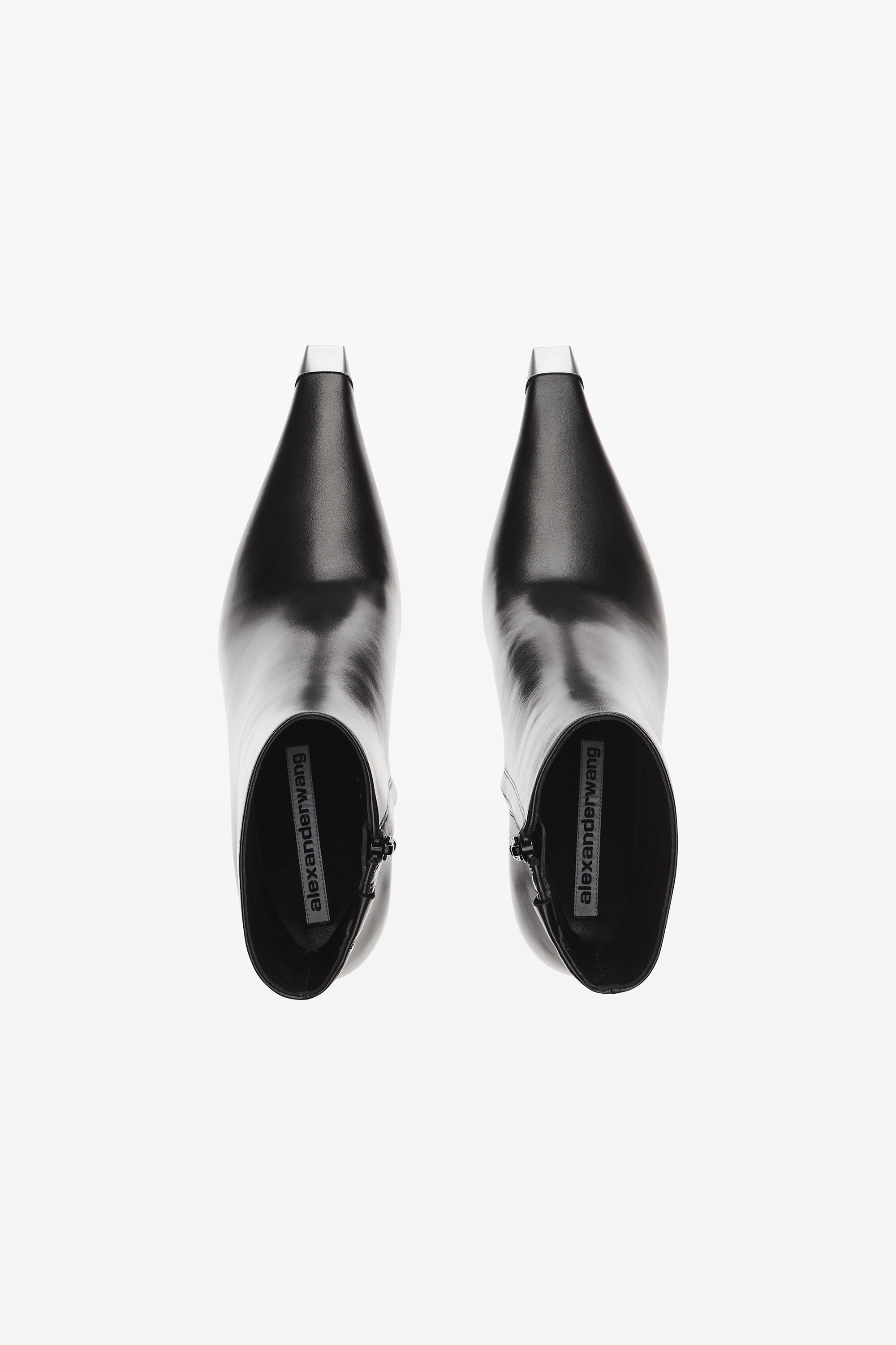 Ferrara Zip Boot in Leather 85MM in BLACK | alexanderwang®