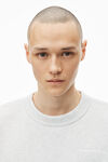 Alexander Wang vintage heather grey unisex crewneck sweatshirt in dense fleece