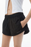 Alexander Wang black ruched track short