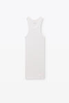 Alexander Wang white ウィメンズ リブコットン レーサータンクドレス