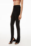 alexander wang 弹力缎面精裁紧身裤 black
