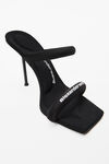 Alexander Wang black julie 105mm 尼龙管状凉鞋
