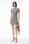 Alexander Wang heather grey grey wool-blend hotfix dress