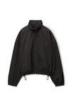 alexander wang coaches track jacket in nylon black