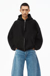 Alexander Wang black star zip up hoodie in dense fleece