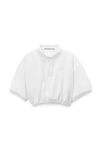 Alexander Wang vintage white white deconstructed polo shirt