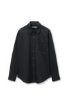 Alexander Wang black boyfriend shirt in cotton