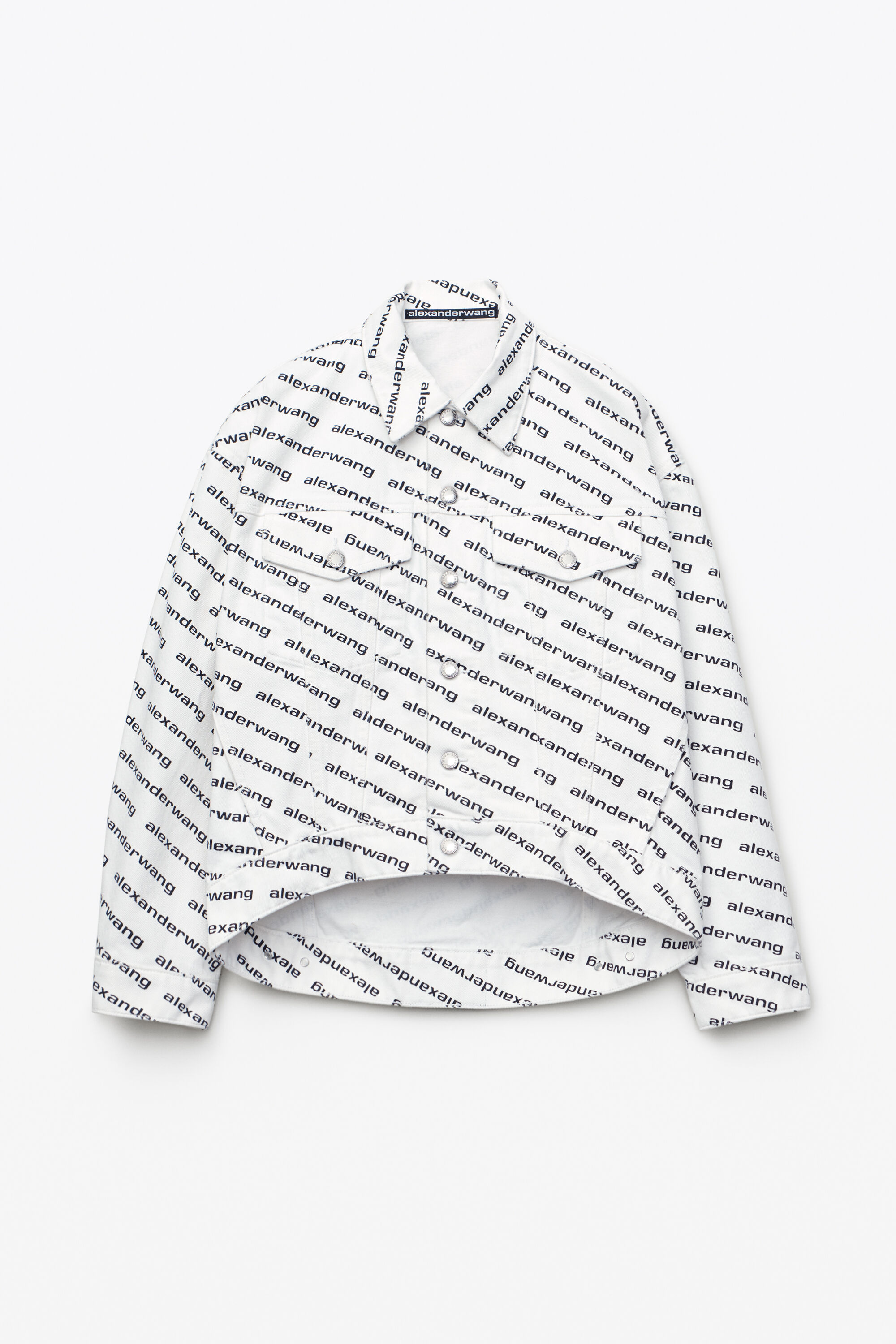 LOGO JACKET IN WHITE DENIM WHITE 
