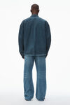 Alexander Wang washed graphite chemise oversize esprit workwear en coton