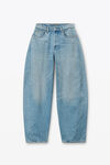 Alexander Wang classic light indigo oversized rounded mid-rise jeans