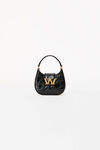 alexander wang w legacy クロコレザー マイクロホーボーバッグ black