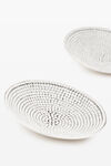 alexander wang pave disk earring in metal shiny silver