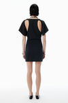 Alexander Wang black black deconstructed minidress