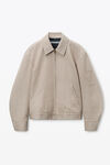 Alexander Wang khaki veste esprit workwear ornée de strass thermocollés