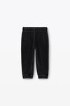 alexander wang 丝绒发泡彩胶徽标运动裤 washed pepper