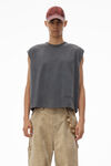 Alexander Wang vintage grey men's muscle tank in cotton jersey