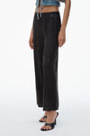 Alexander Wang washed charcoal crystal hotfix slim relaxed-fit pants