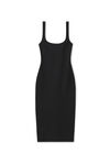 alexander wang cami dress in textured jacquard jersey black