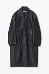 Alexander Wang black unisex coat in primal lambskin leather