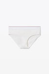 alexander wang brief underwear in ribbed jersey white