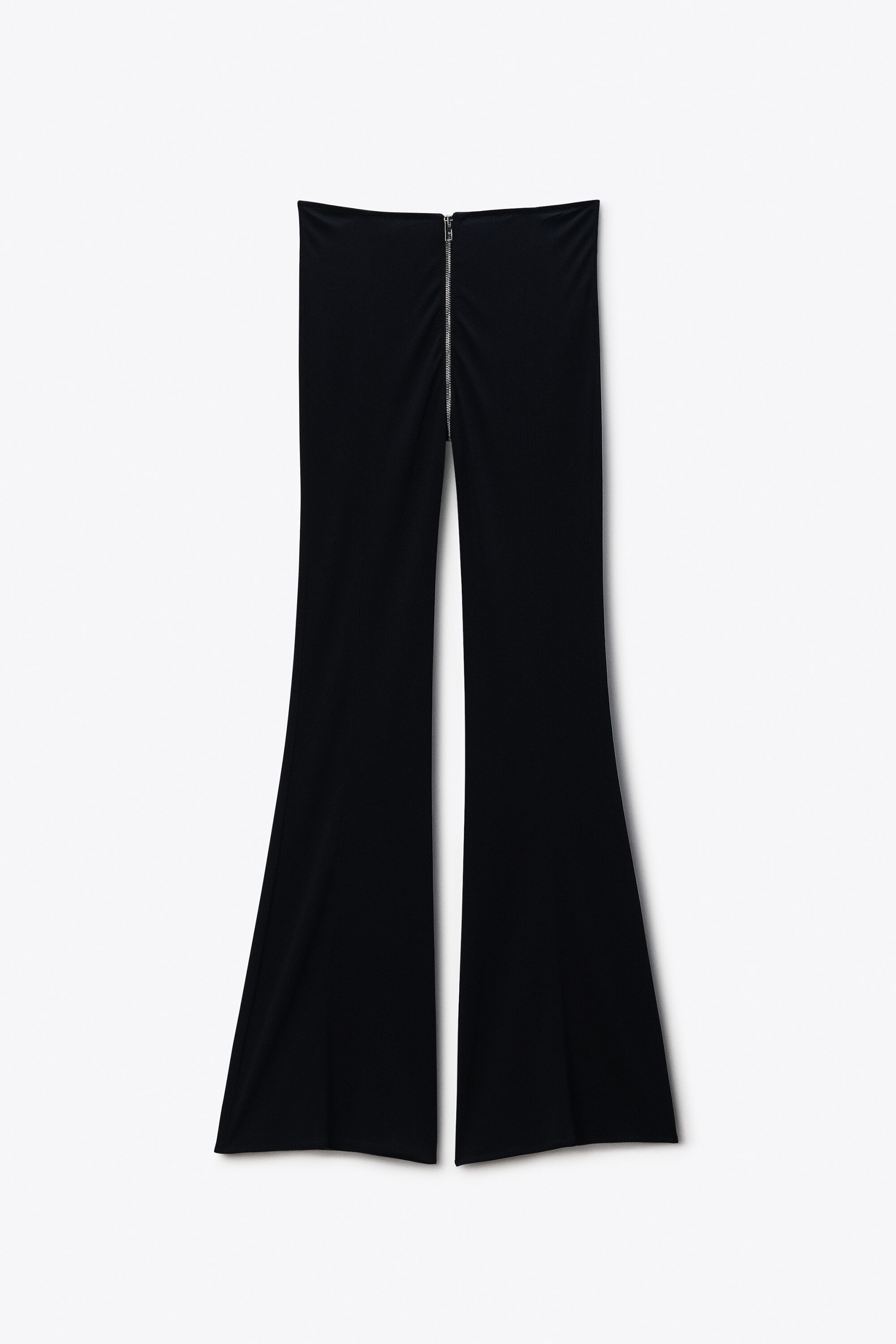 Mid-Rise Zip Pant in Jersey in BLACK | alexanderwang®