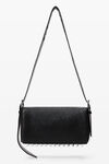 Alexander Wang black ricco 羔羊皮中号两用翻盖包