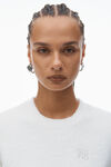 Alexander Wang white t-shirt pull court avec logo
