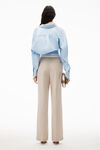 Alexander Wang feather pleated trouser in wool tailoring