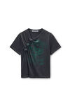 Alexander Wang black black burnout sheer jersey tee