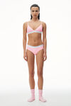 alexander wang reggiseno a triangolo in jersey a coste light pink