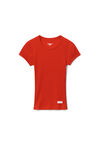alexander wang リブコットン ショートスリーブtシャツ red