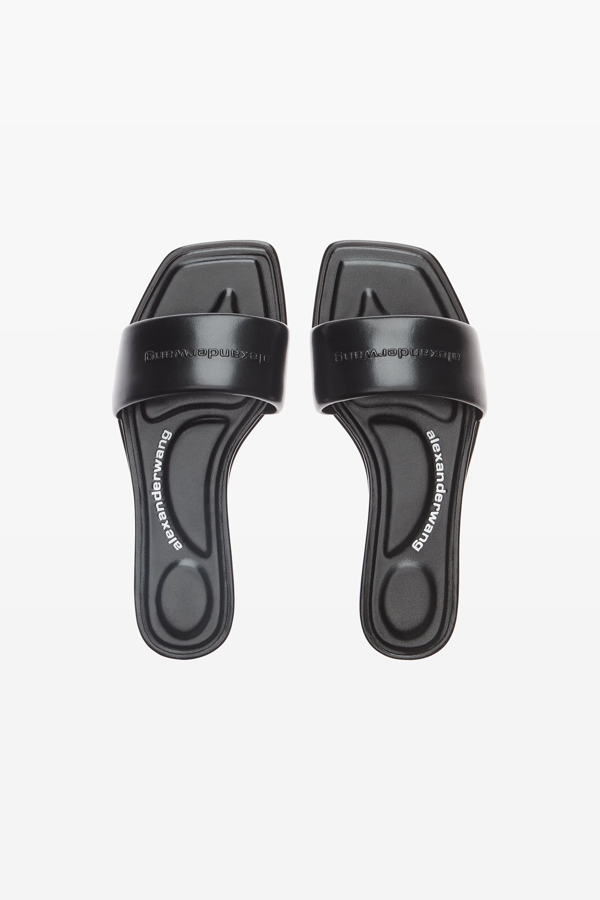 サンダル・ミュール ALEXANDER WANG Black Satin Vy Slippers Black satin VY slippers – G&B