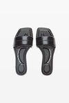 Alexander Wang black vy slide sandal in lambskin